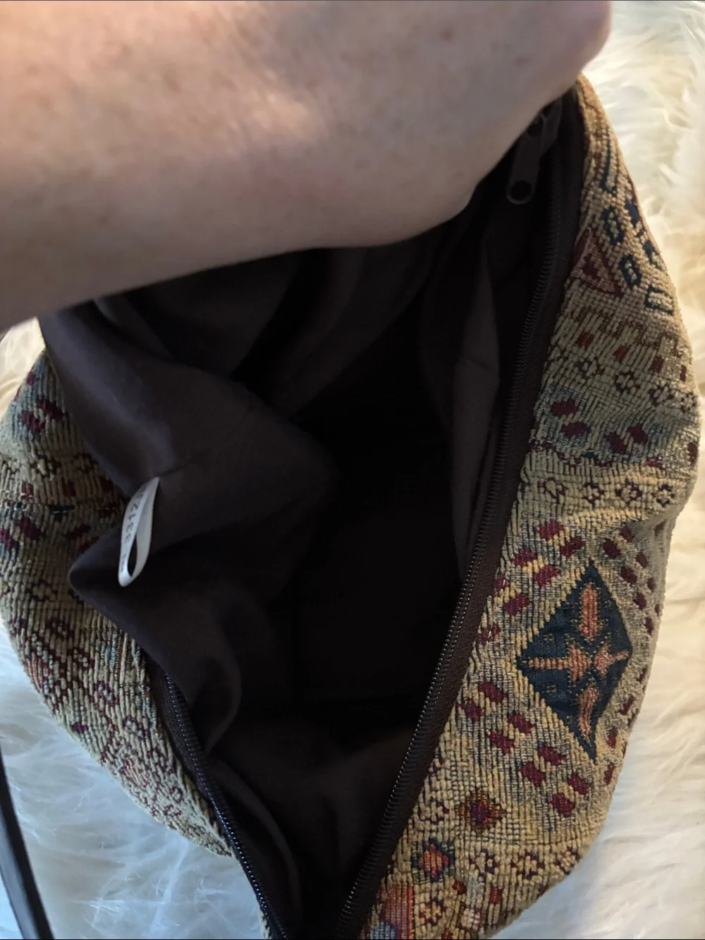 Relic Tapestry-Style sling bag